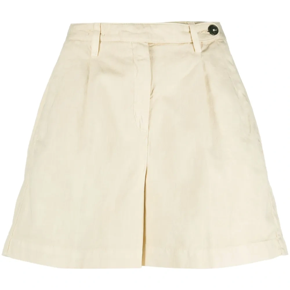 Шорты-бермуды из смесового льна