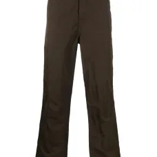 Прямые брюки с жатым эффектом