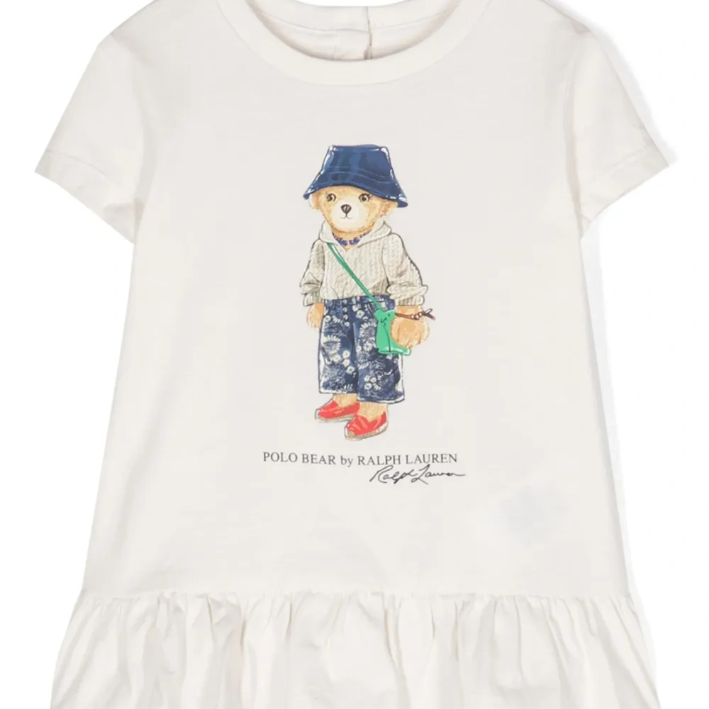 Расклешенная футболка с принтом Polo Bear