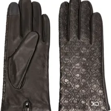 Кожаные перчатки Re-Lock с тисненым логотипом