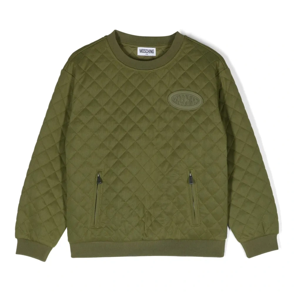 Стеганая толстовка с нашивкой-логотипом