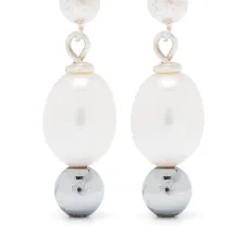 Серебряные серьги с жемчугом