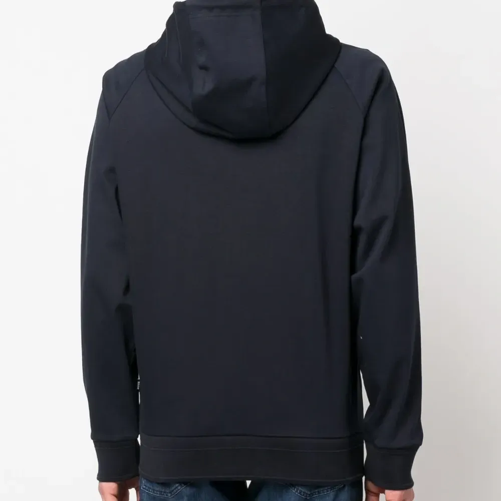 Худи с кулиской и нашивкой-логотипом