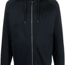 Худи с кулиской и нашивкой-логотипом