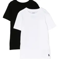 Комплект из двух футболок с вышитым логотипом Комплект из двух футболок с вышитым логотипом