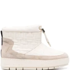 Зимние ботинки на платформе с монограммой