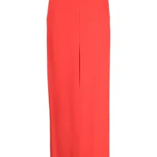 Креповая юбка макси с завышенной талией