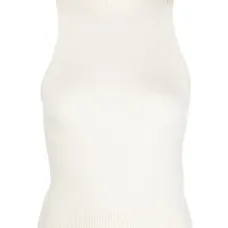 Топ без рукавов с воротником-стойкой