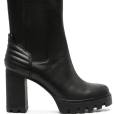 Ботильоны на платформе со стегаными вставками