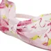 Ободок с бантом и цветочным принтом