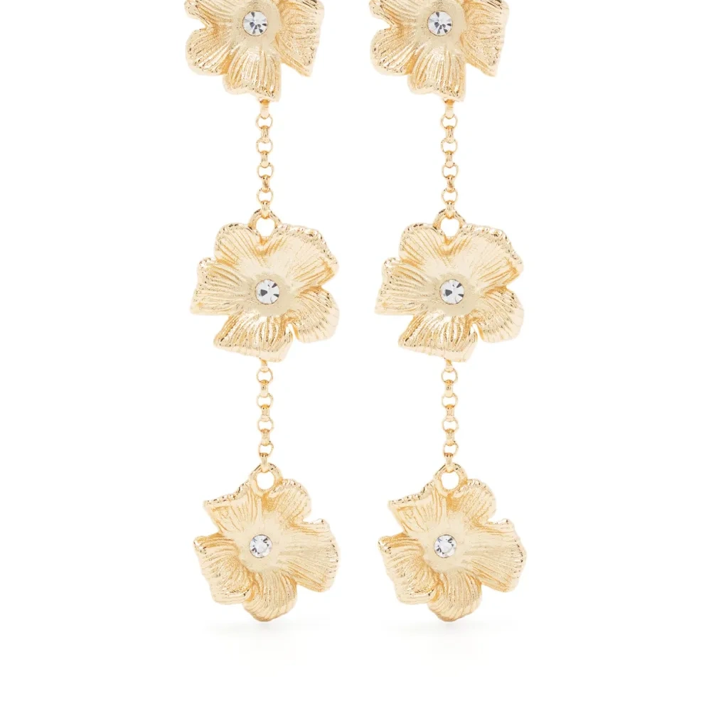 Серьги-подвески Flower