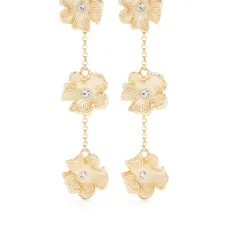 Серьги-подвески Flower