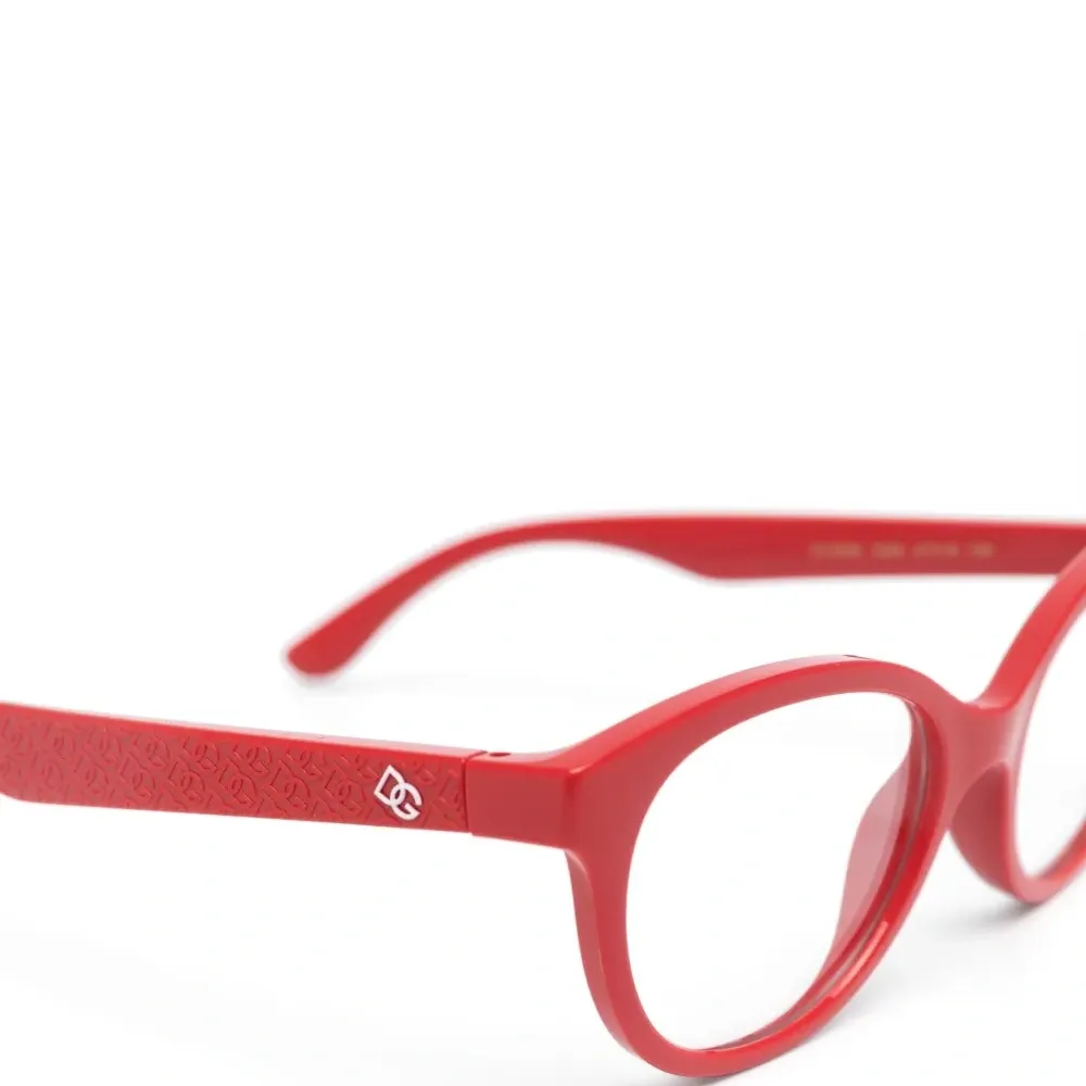 Очки в круглой оправе с логотипом