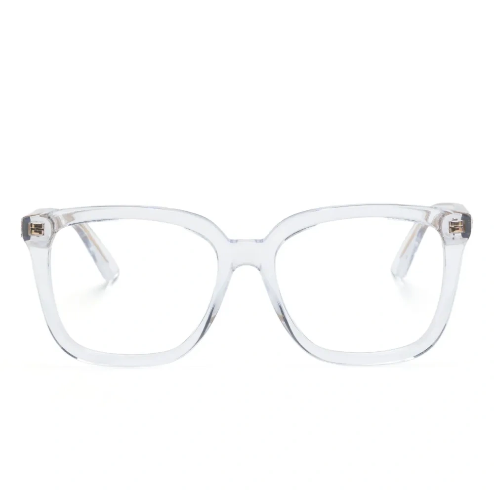 Очки в прозрачной квадратной оправе