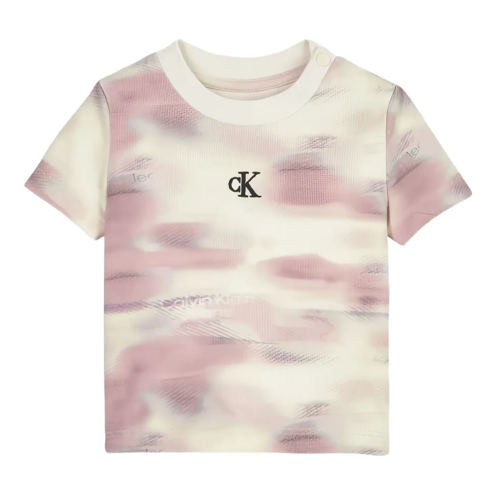 Футболка с короткими рукавами в технике тай-дай