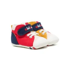 Кеды на липучках с вышитым логотипом