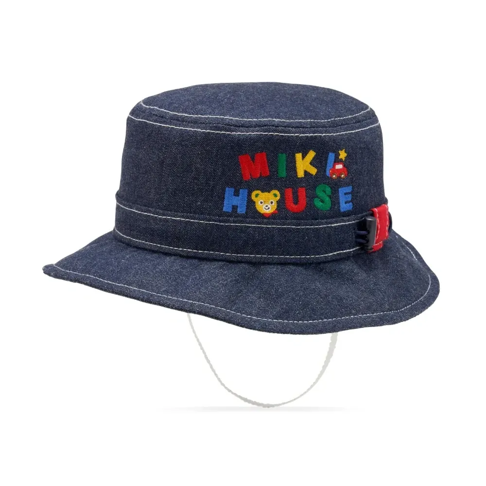 Джинсовая панама с вышитым логотипом