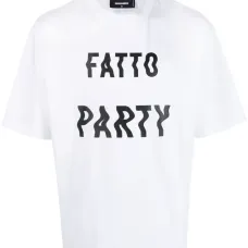 Футболка с текстовым принтом