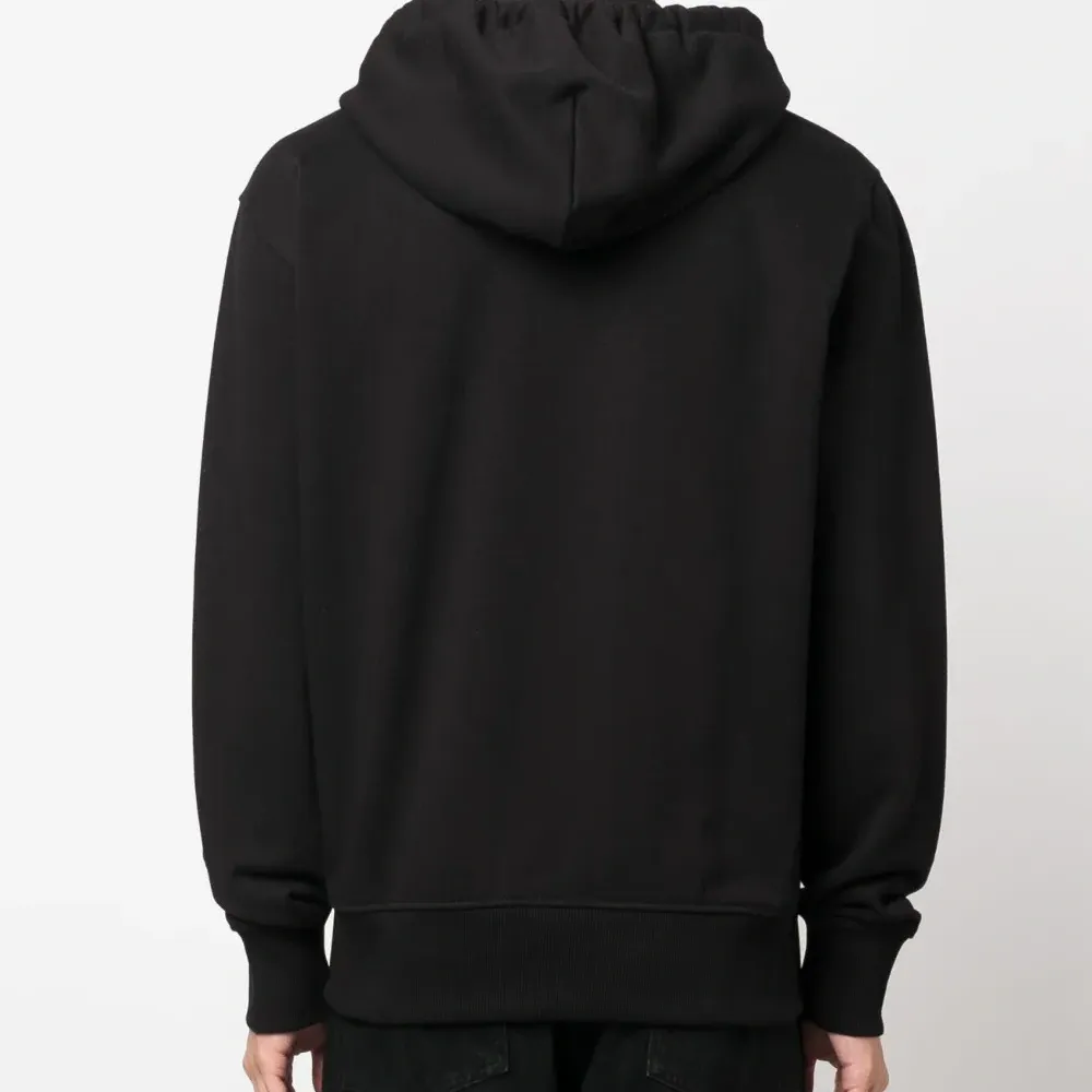 Худи на молнии с вышитым логотипом