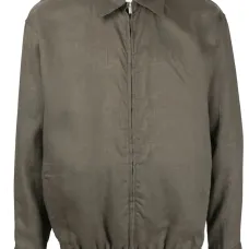 Льняная куртка-рубашка на молнии