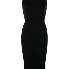 Платье миди без рукавов с вырезом Платье миди без рукавов с вырезом