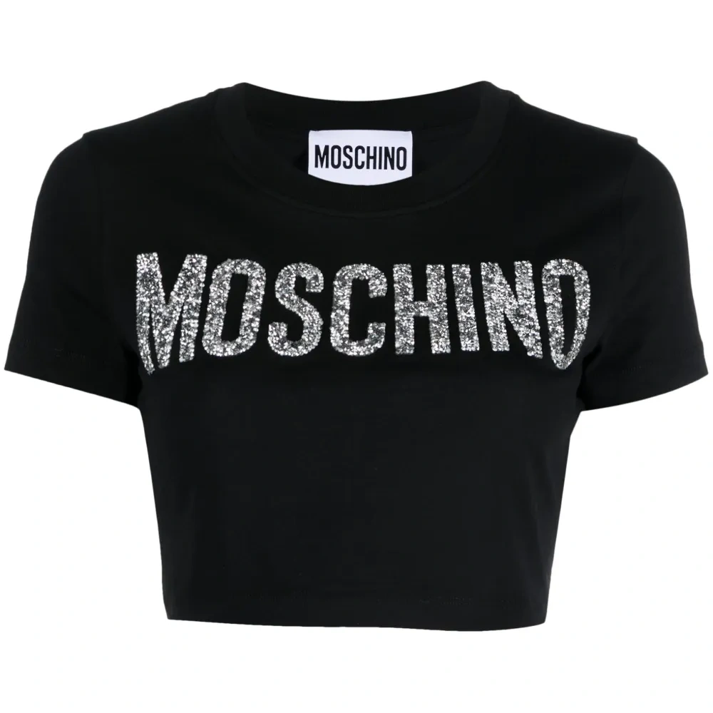 Укороченная футболка с логотипом