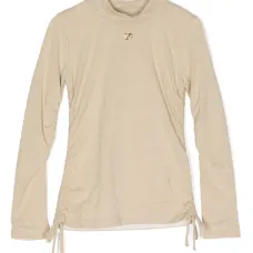 Футболка с кулиской и логотипом