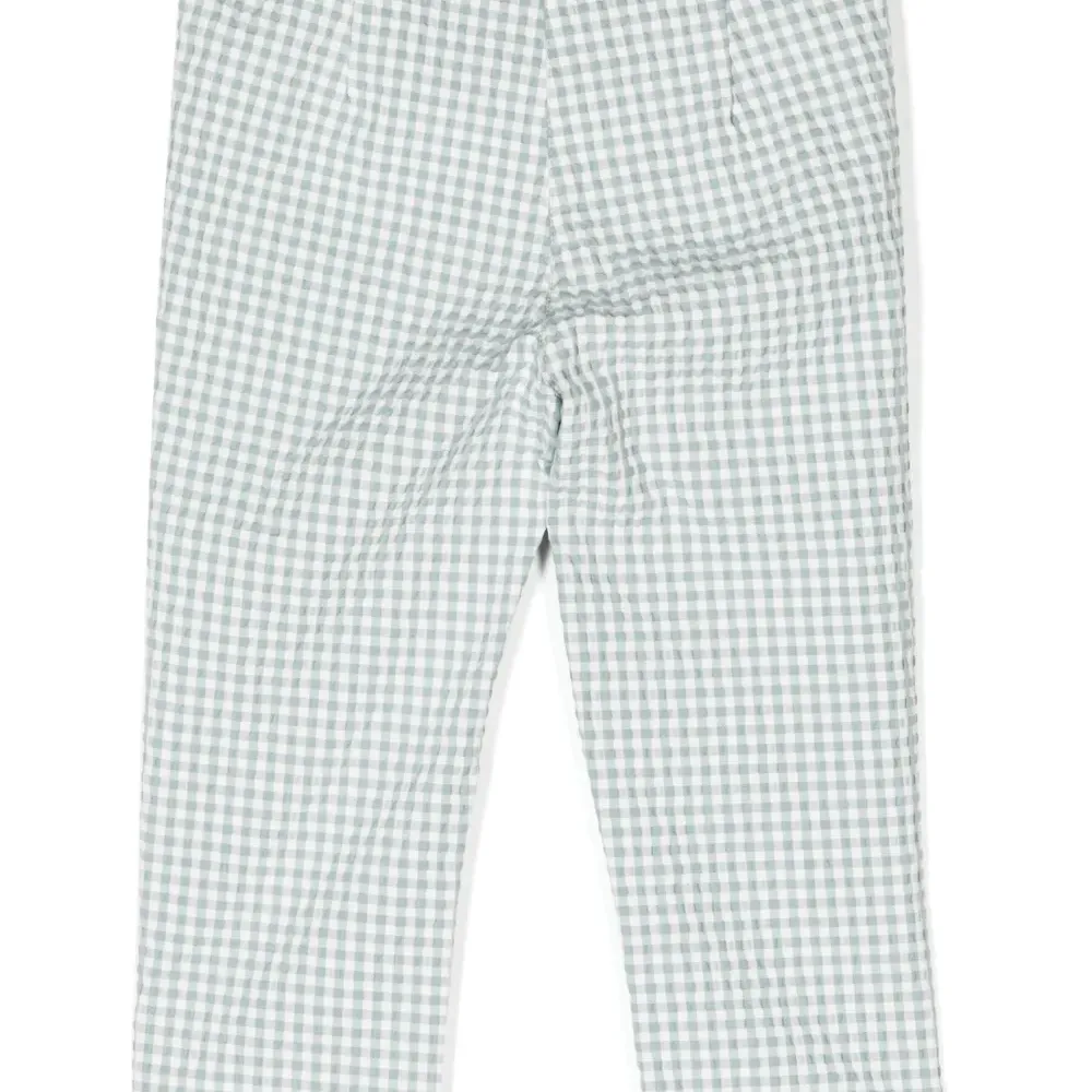 Брюки в клетку гингем