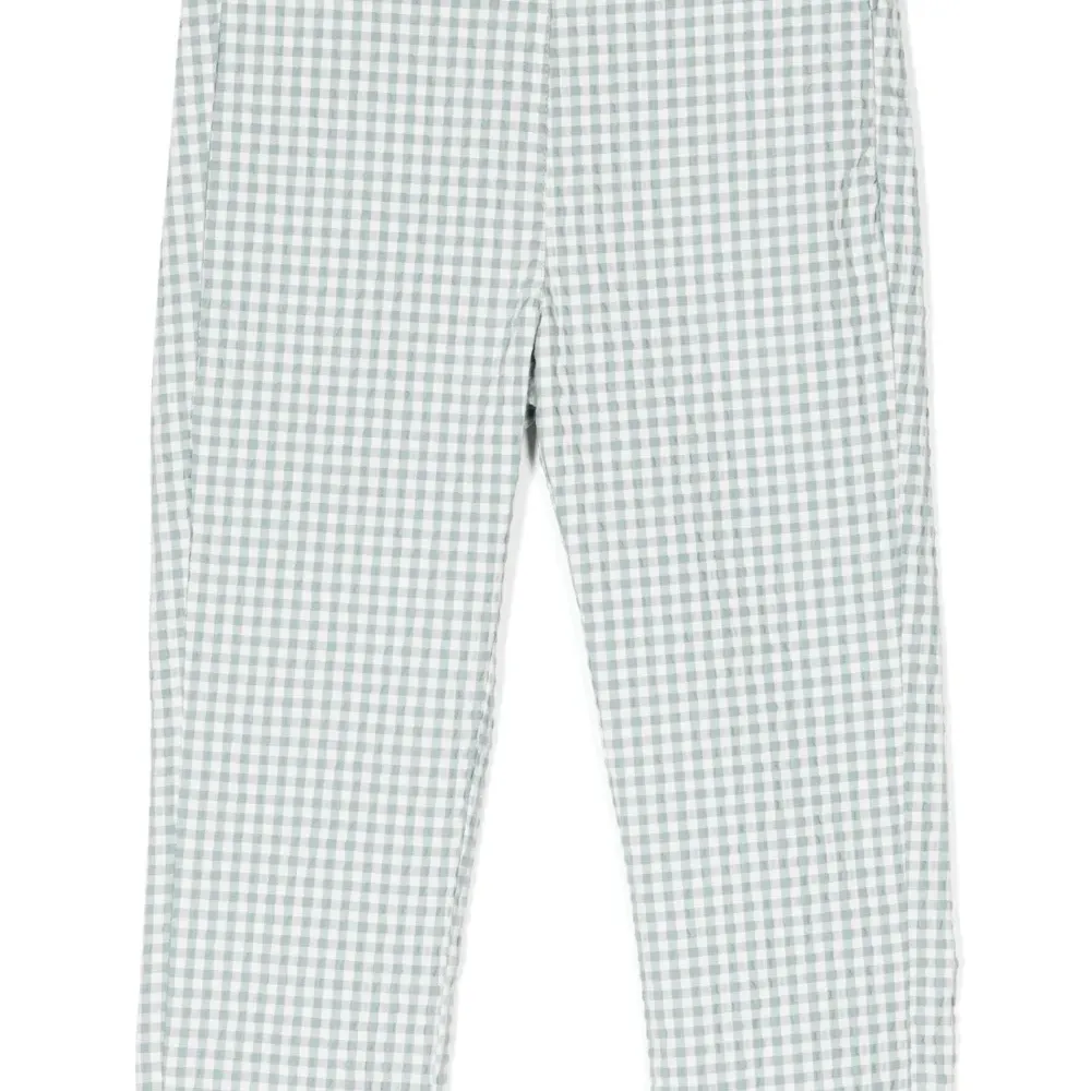 Брюки в клетку гингем