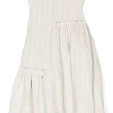 Льняное платье в полоску