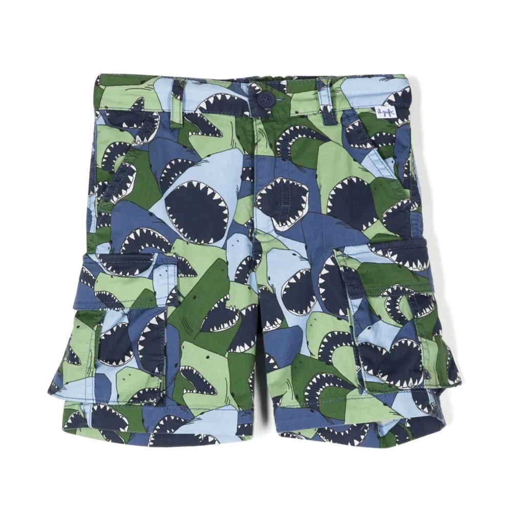 Шорты из эластичного хлопка с принтом