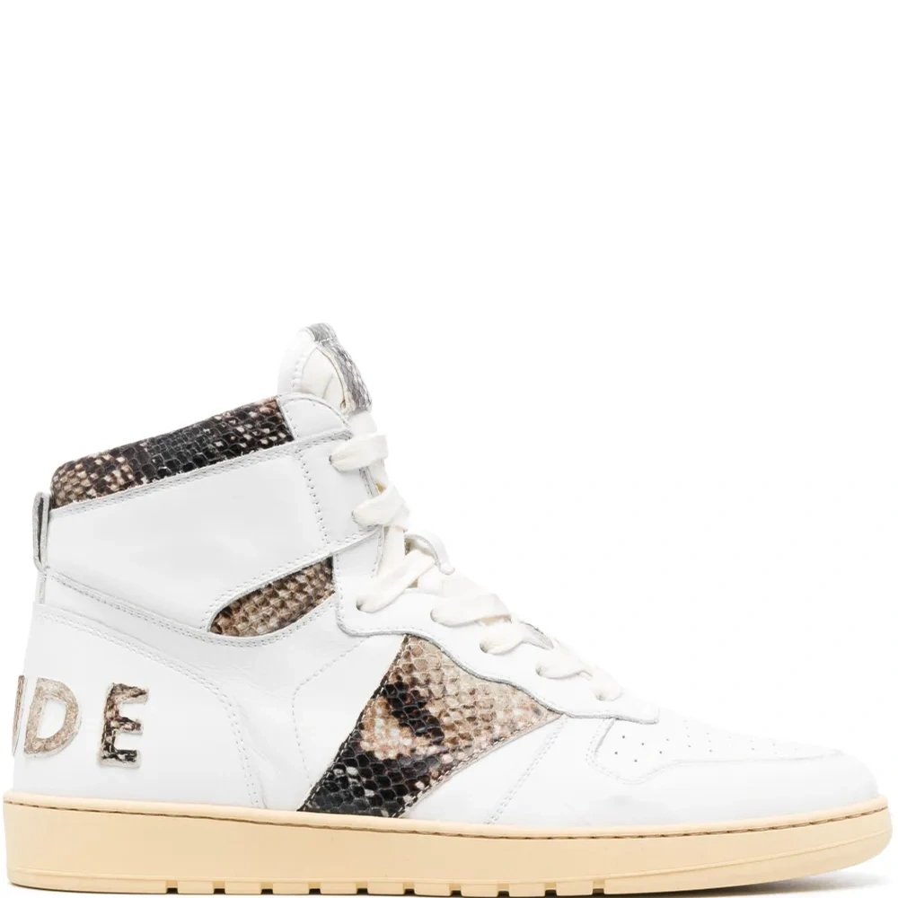 Высокие кроссовки со вставками