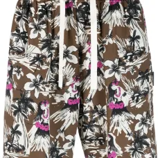 Шорты с графичным принтом