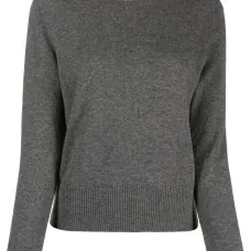 Трикотажный топ с круглым вырезом