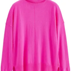 Джемпер из смесовой шерсти с высоким воротником