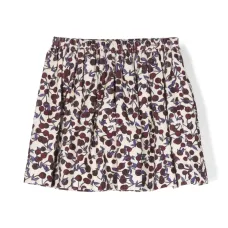 вельветовая юбка с принтом