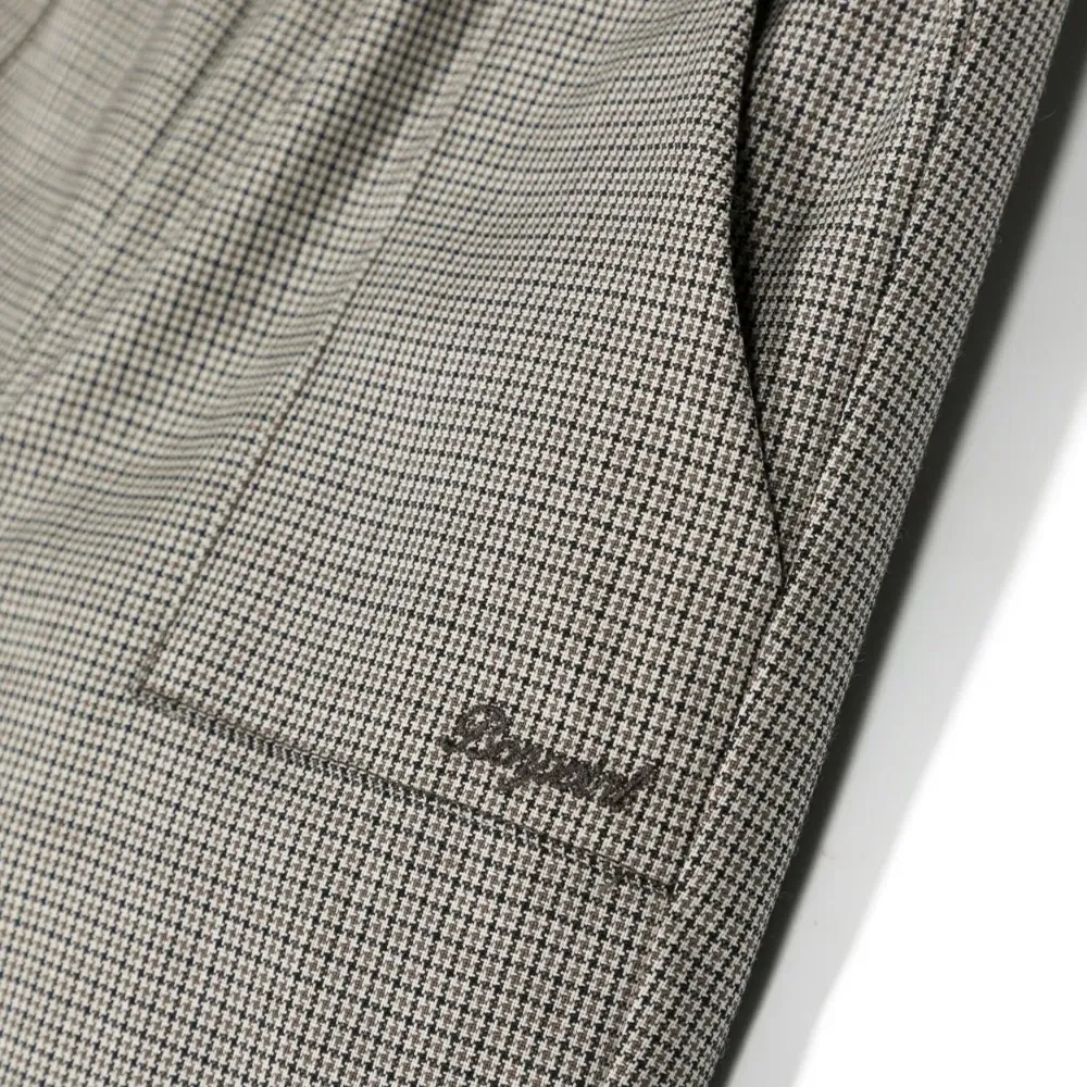 Брюки в ломаную клетку с эластичным поясом