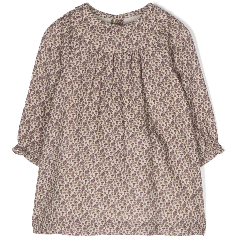 Расклешенное платье с цветочным принтом