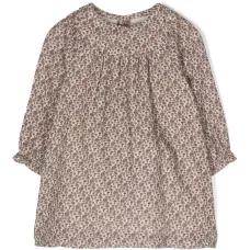 Расклешенное платье с цветочным принтом