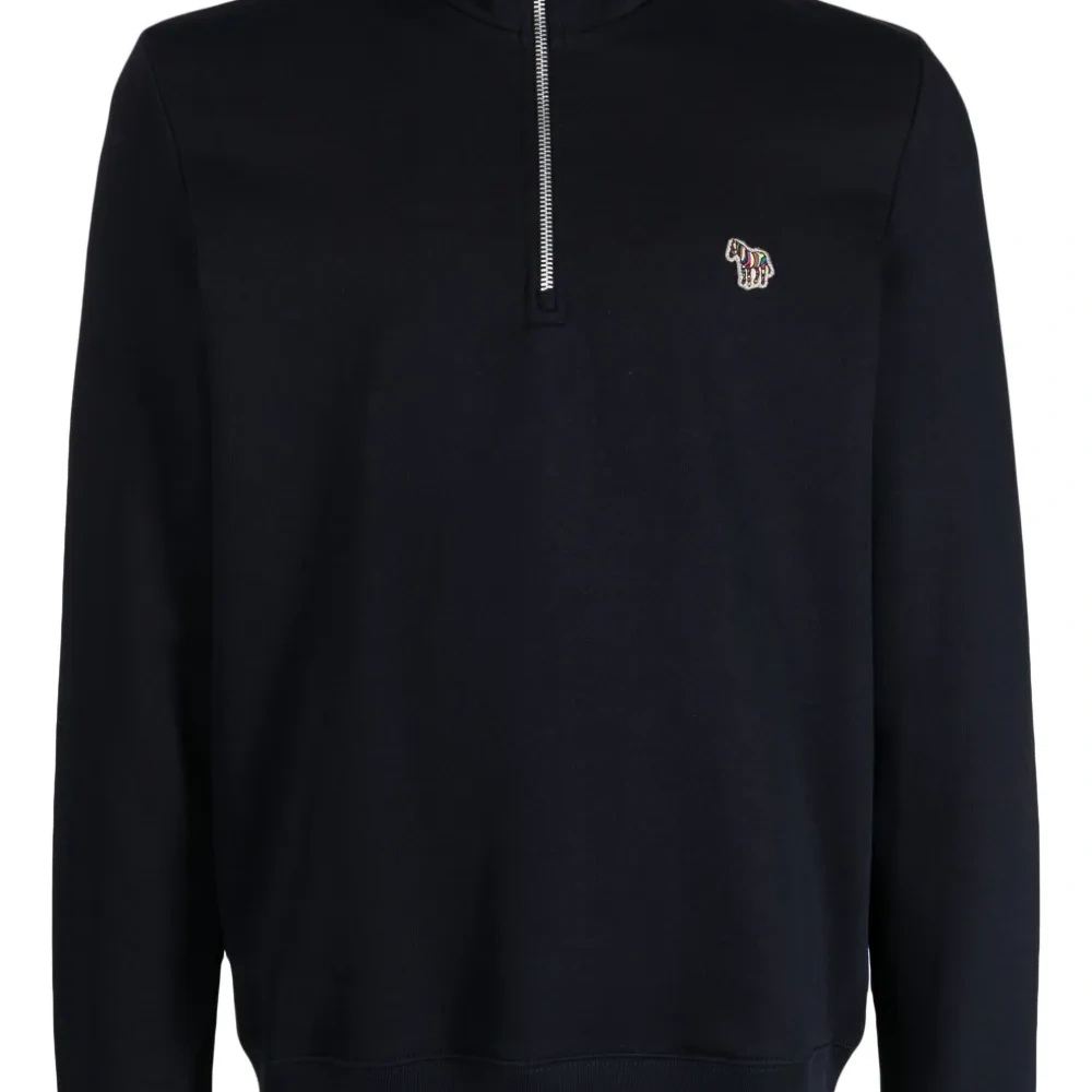 Толстовка с воротником-воронкой и логотипом