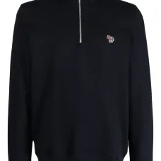 Толстовка с воротником-воронкой и логотипом