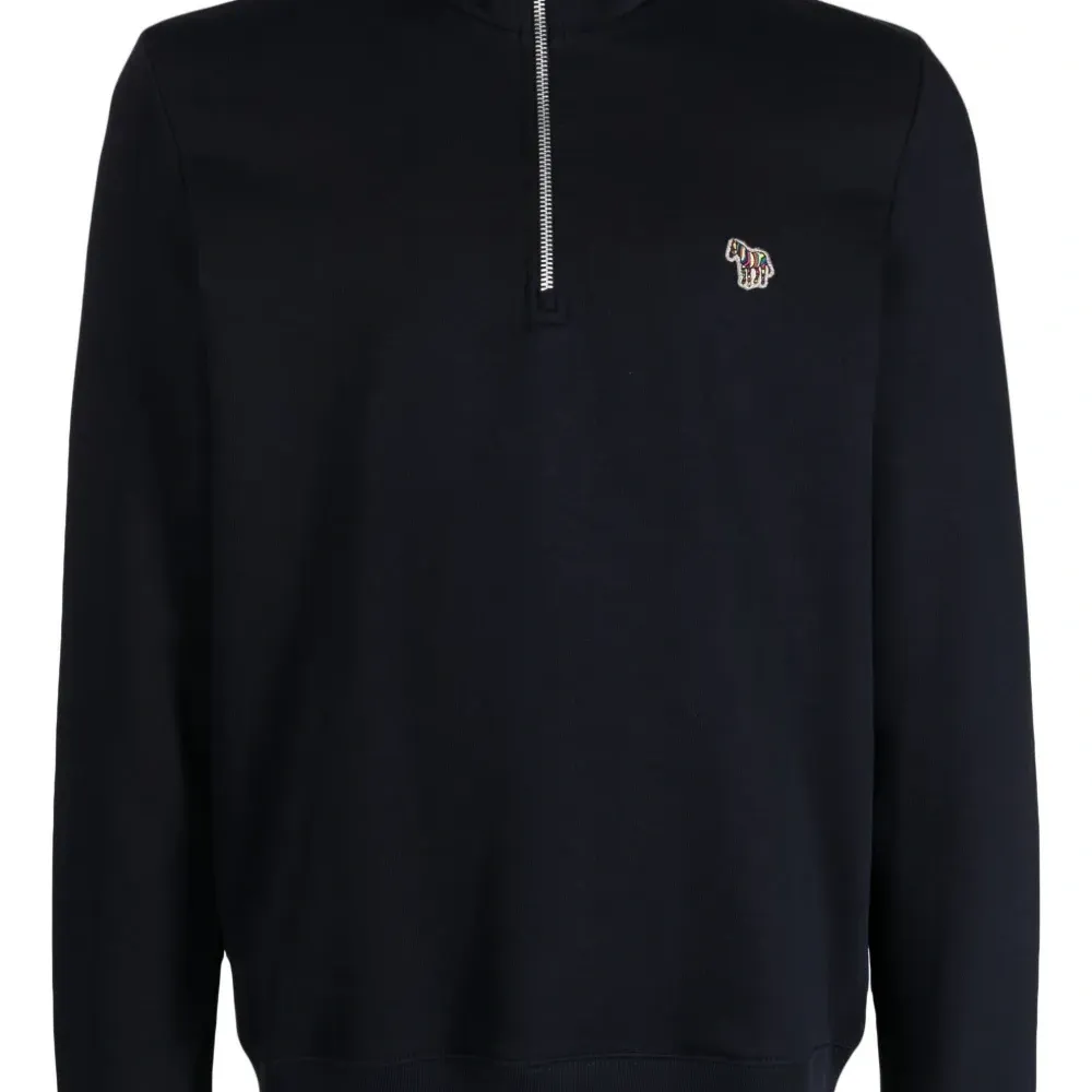 Толстовка с воротником-воронкой и логотипом