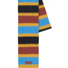 Шарф в полоску с логотипом Шарф в полоску с логотипом