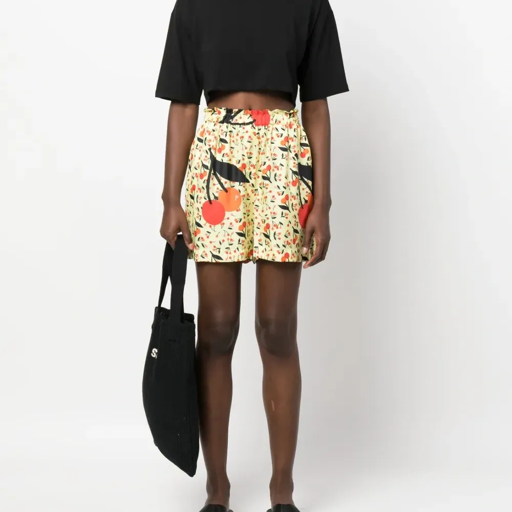 Твиловые шорты с принтом