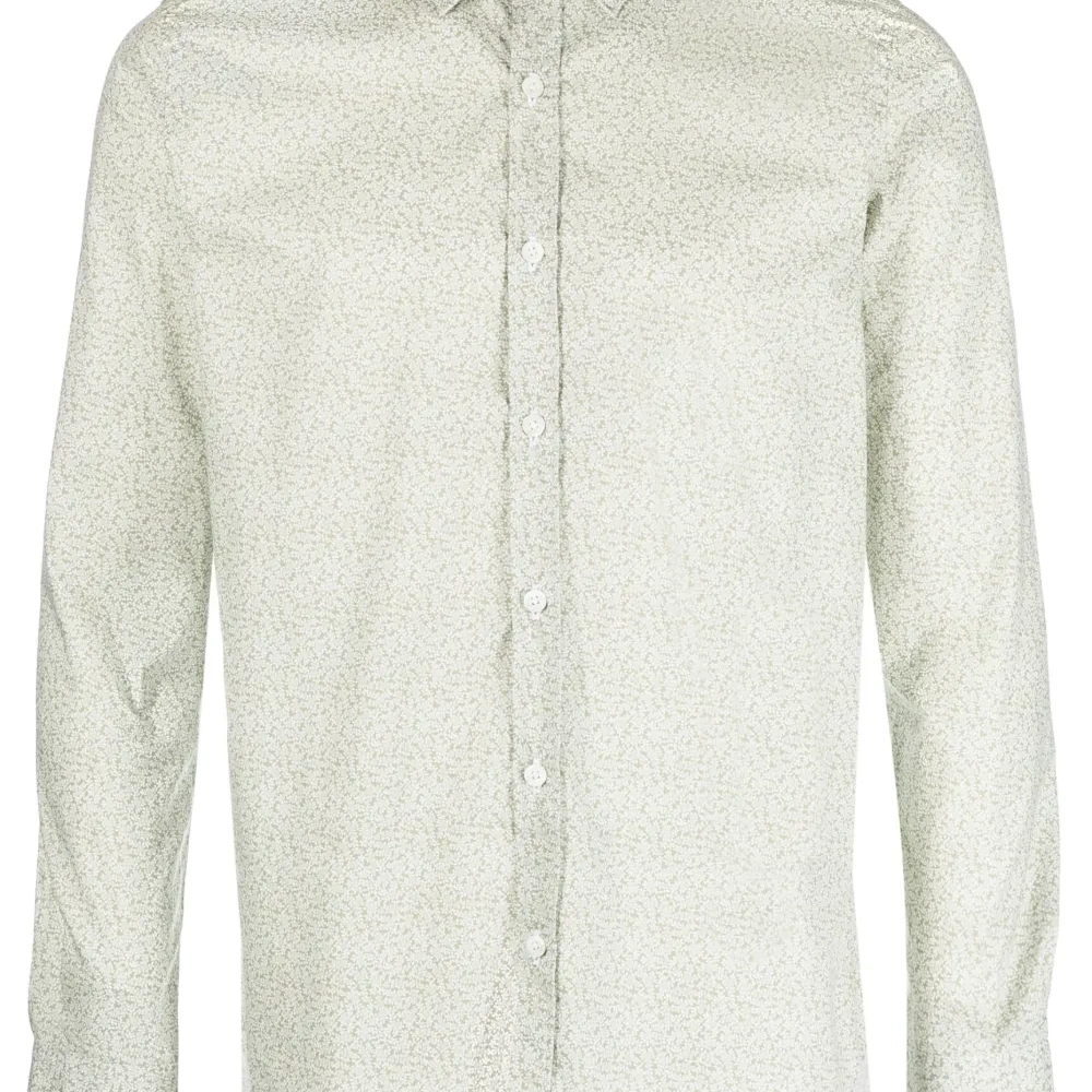 Рубашка с длинными рукавами и цветочным принтом