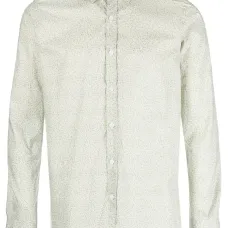 Рубашка с длинными рукавами и цветочным принтом