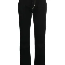 Прямые джинсы с нашивкой-логотипом