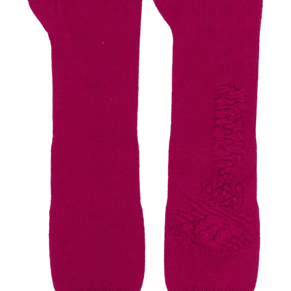 Кашемировые перчатки-митенки