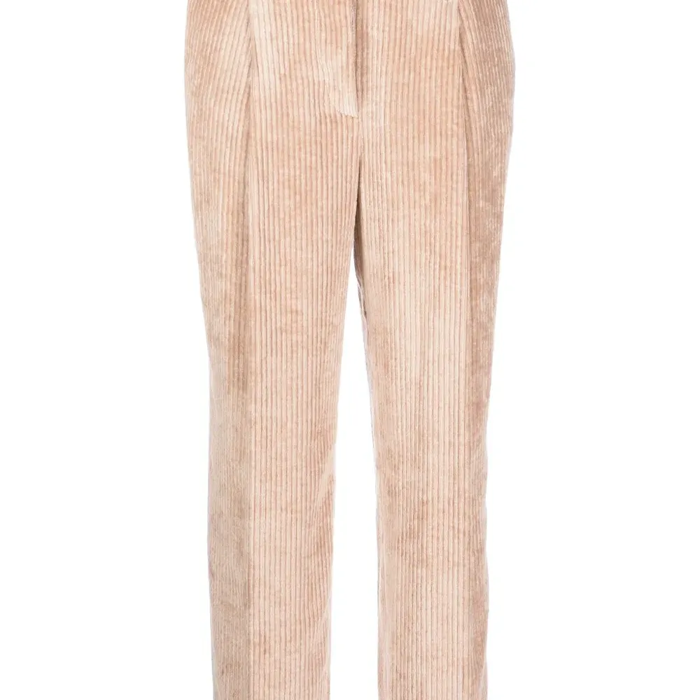 Вельветовые брюки с присборенной талией