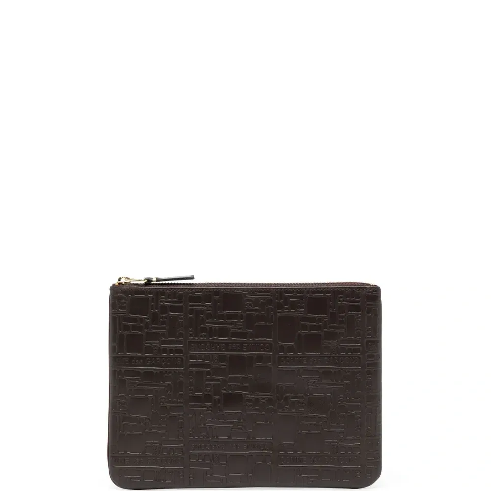 Кошелек с тисненым логотипом